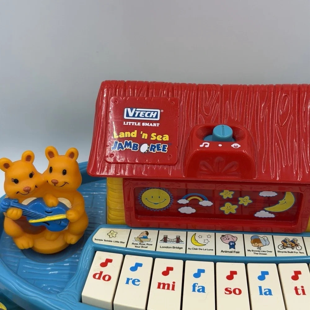 Little Smart Land 'n Sea Jamboree Noah's Ark‎ Animals Musical Toy Vtech Works!